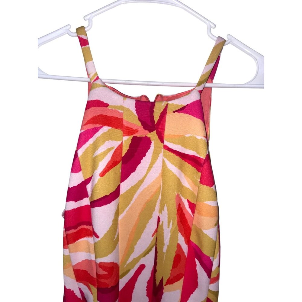 Vince Camuto Multicolor Tropical Print Sleeveless Dress Size 8 - Picture 2 of 10